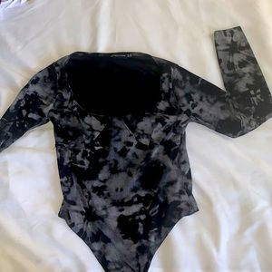 Brand new Pretty Little Thing PLT tie die long sleeve bodysuit